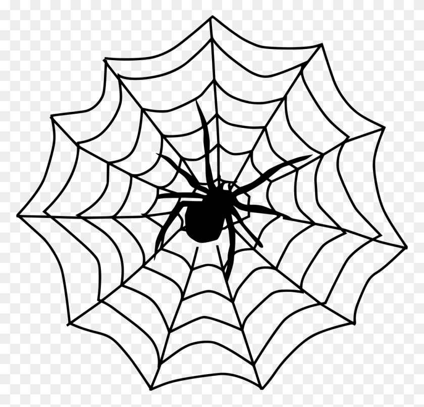 1024x979 Gt Creepy Spider Arachnid Symbol - Spider Web PNG