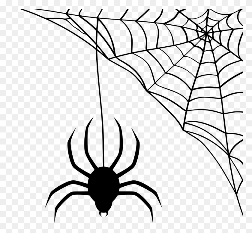 1024x938 Gt Creepy Spider Red De Halloween - Telaraña Png