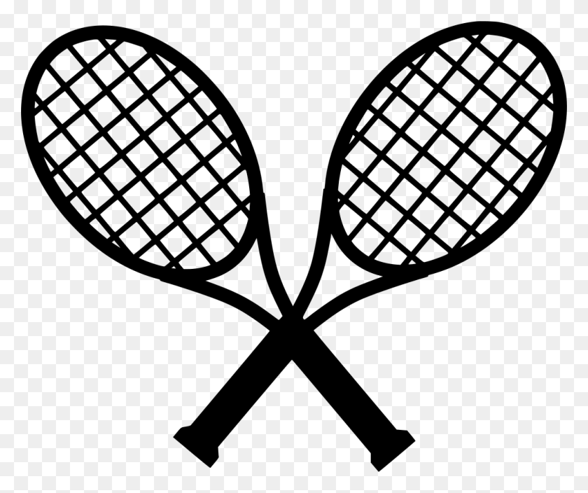1024x846 Gt Crossed Tennis Racket Two - Tennis Racket PNG
