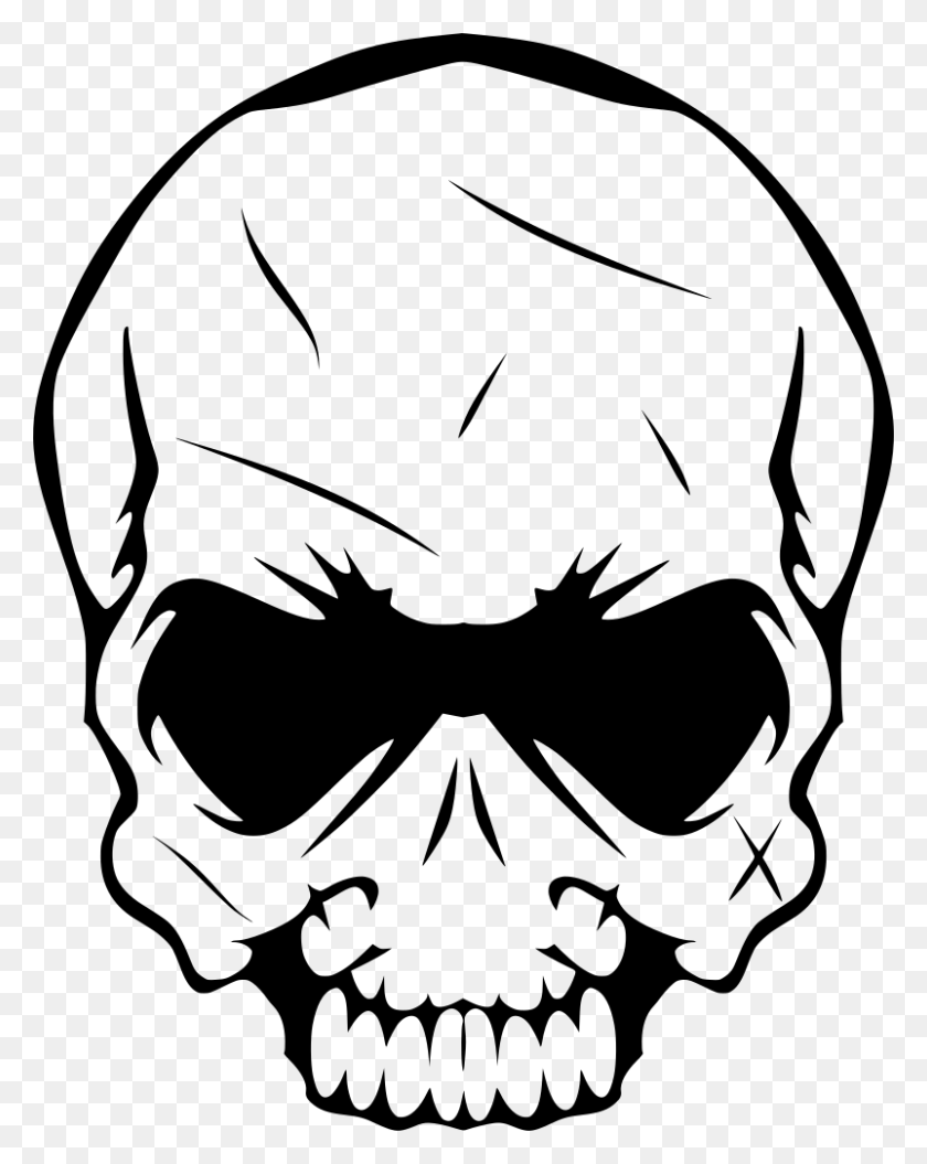 802x1024 Gt Death Dead Skeleton Skull - Skull And Bones PNG