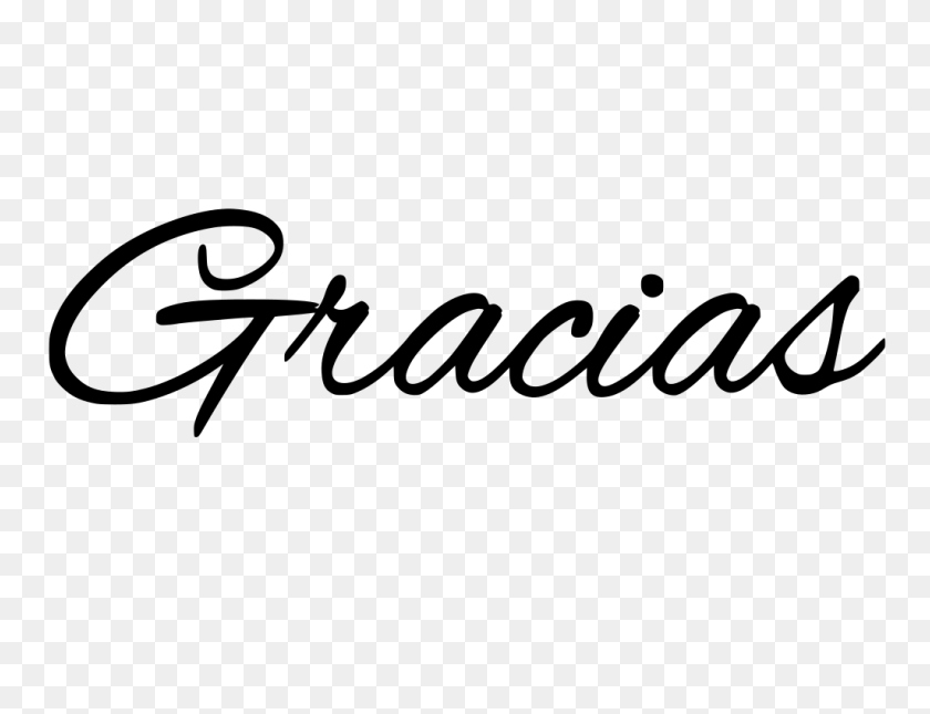 1024x768 Gt Design Gratitude Note Handwritten - Gracias PNG