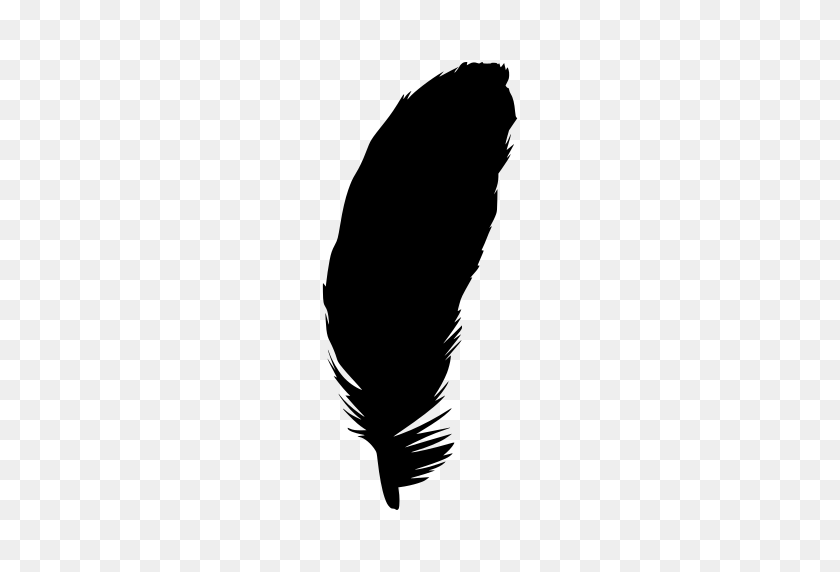 256x512 Gt Feather Fly Trace - Feather Silhouette PNG