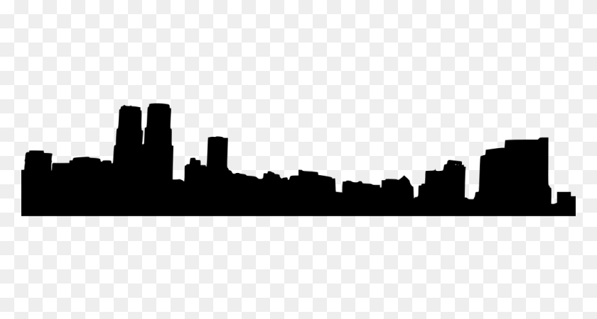 1024x512 Gt Houses Skyline Urban Mexico - City Silhouette PNG
