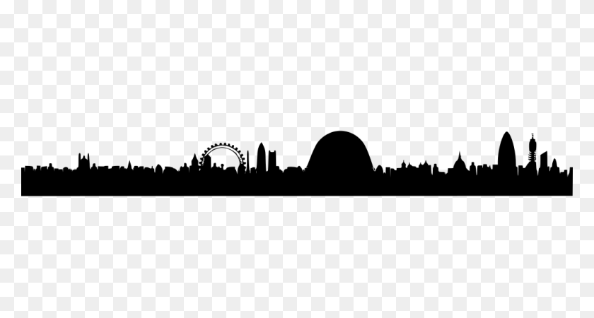 1024x512 Gt London Skyline City - City Silhouette PNG