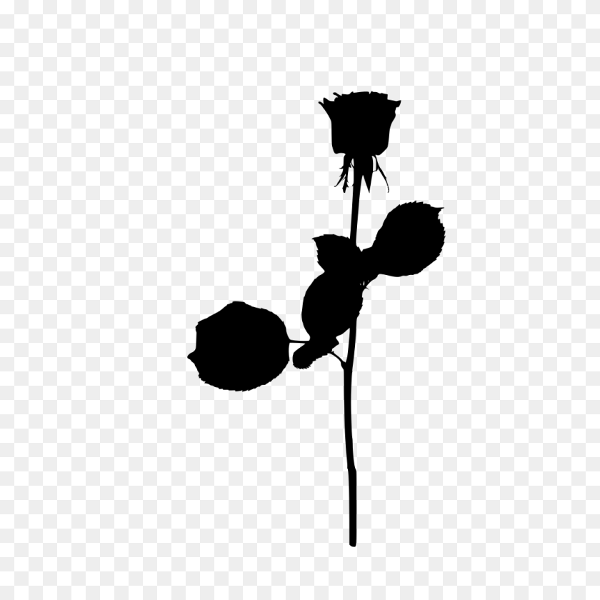 1024x1024 Gt Love Isolated Rose - Rose Silhouette PNG
