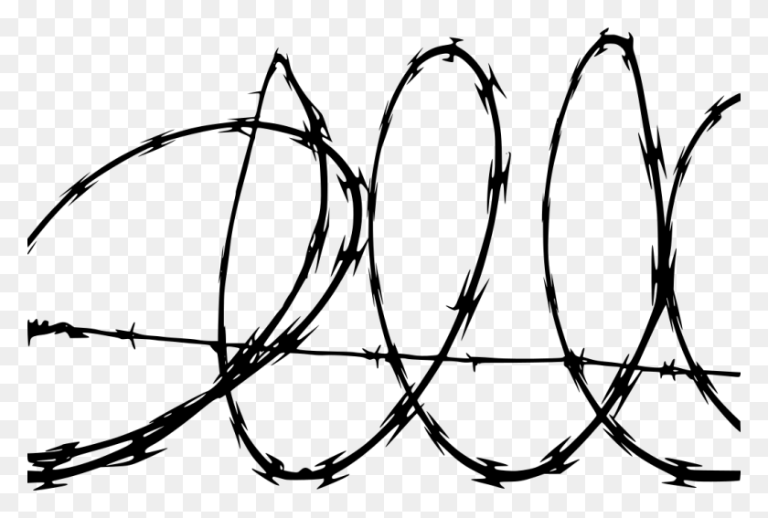 1024x666 Gt Prison Barbed Freedom Wire - Wire PNG