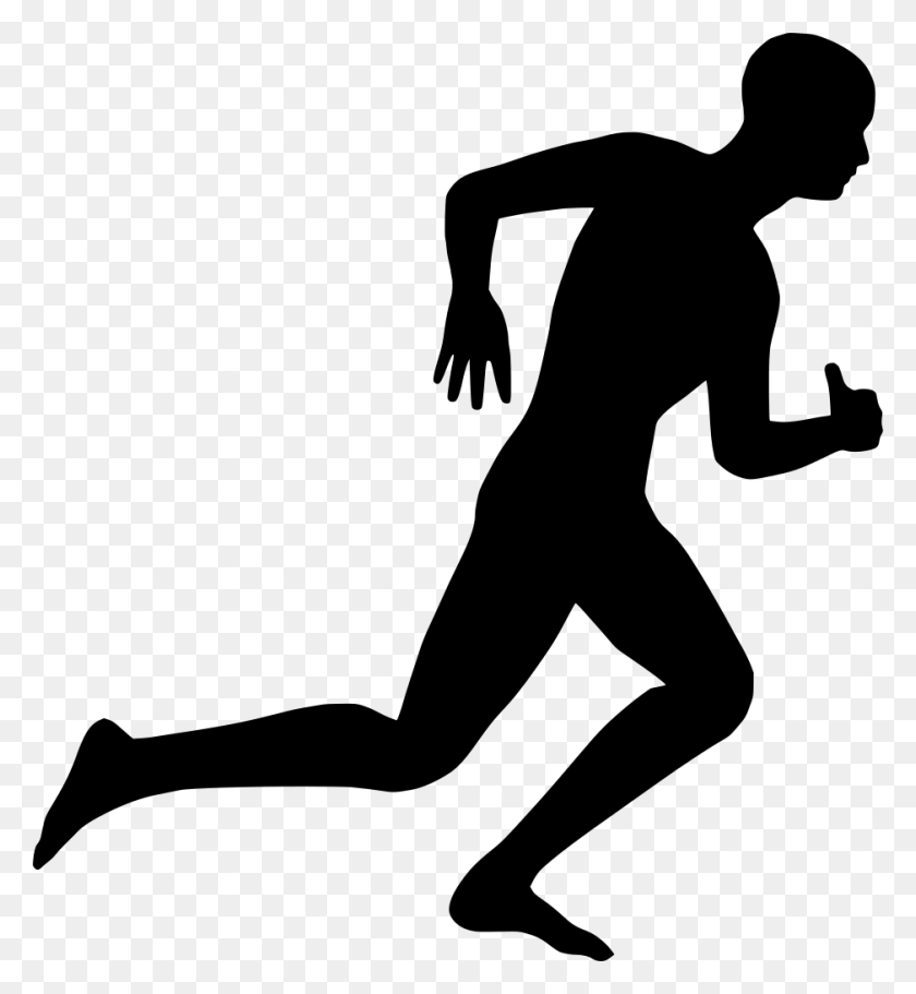 938x1024 Gt Running Avatar Person Simple - Person Running PNG
