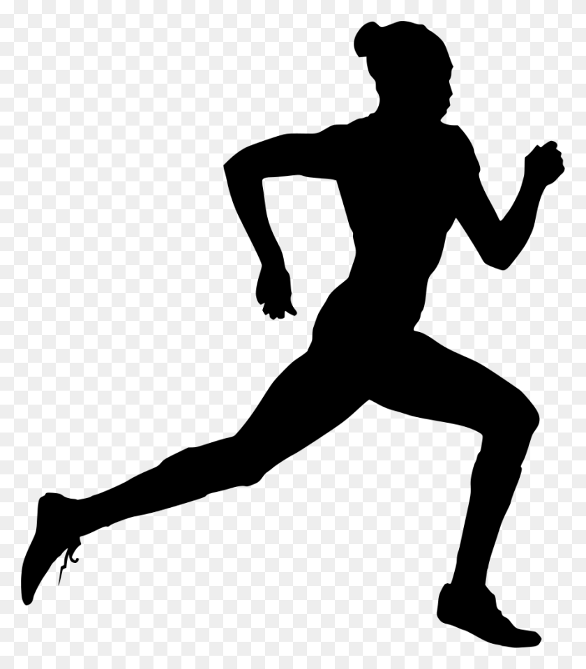 888x1024 Gt Running Marathon Girl Sporty - Athlete PNG