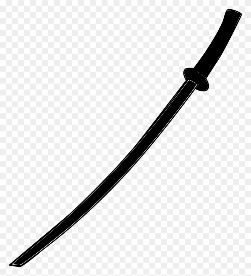 923x1024 Gt Samurai Weapon Katana Ninja - Ninja Sword PNG