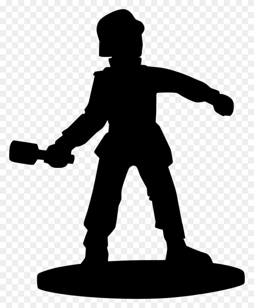 833x1024 Gt Soldier Plastic Toy Model - Soldier Silhouette PNG