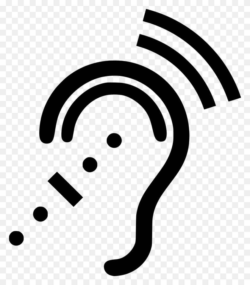 888x1024 Gt Sound Ear Deaf Organ - Conch PNG