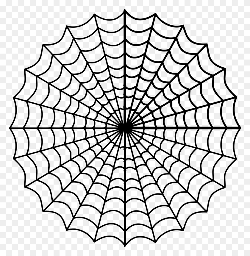 998x1024 Gt Spider Web Halloween Pattern - Spiderweb PNG