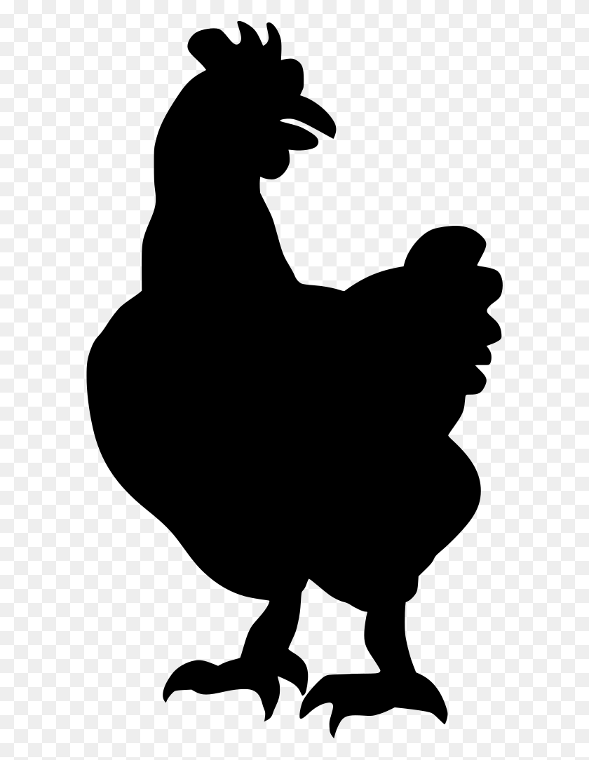 594x1024 Gt Tier Animal Hen Vogel - Chicken Silhouette PNG