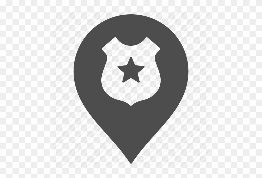 512x512 Guard, Map Pointer, Marker, Military, Pin, Police, Security Icon - Map Pin PNG