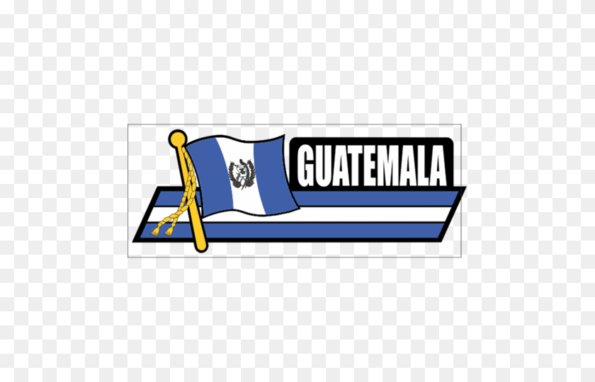 480x480 Guatemala Flag Car Sidekick Decal Flags N Gadgets - Guatemala Flag PNG