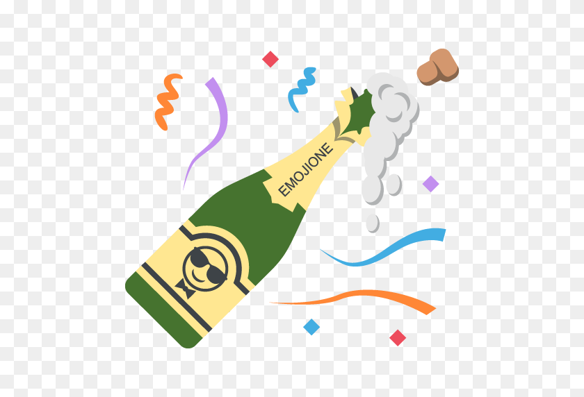 512x512 Угадай Название Большого Чтения Из Эмодзи Неа - Шампанское Emoji Png