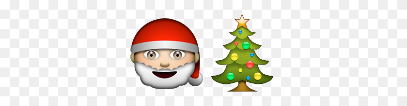 320x160 Guess Up Emoji Christmas - Christmas Tree Emoji PNG