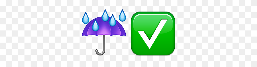 320x160 Угадай Emoji Rain Check - Проверьте Emoji Png