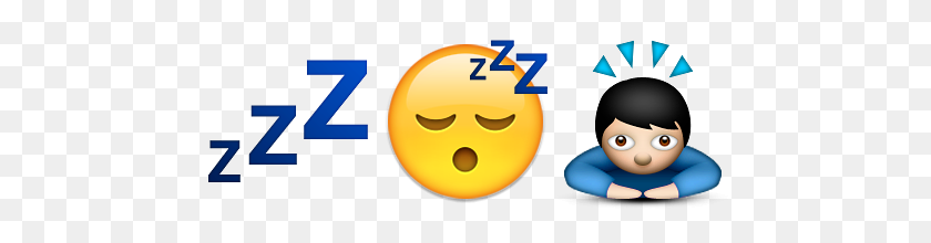 480x160 Guess Up Emoji Sleepy Head - Sleep Emoji PNG