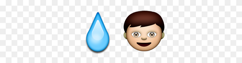 320x160 Guess Up Emoji Water Boy - Water Emoji PNG