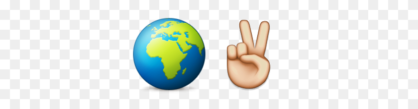 320x160 Guess Up Emoji World Peace - Peace Emoji PNG