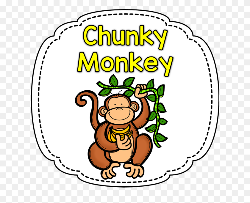 636x623 Lectura Guiada Con Chunky Monkey De Primer Grado Y Fabuloso - Clipart De Mono Colgante Al Revés