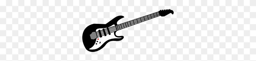 300x142 Guitar Clip Art For Kids - Ukulele Clipart Black And White