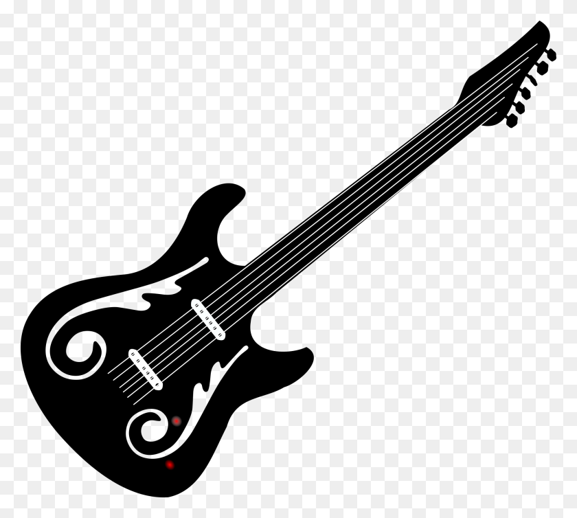 2000x1782 Guitarra Clipart Imagen Negra - Guitarra Mexicana Clipart