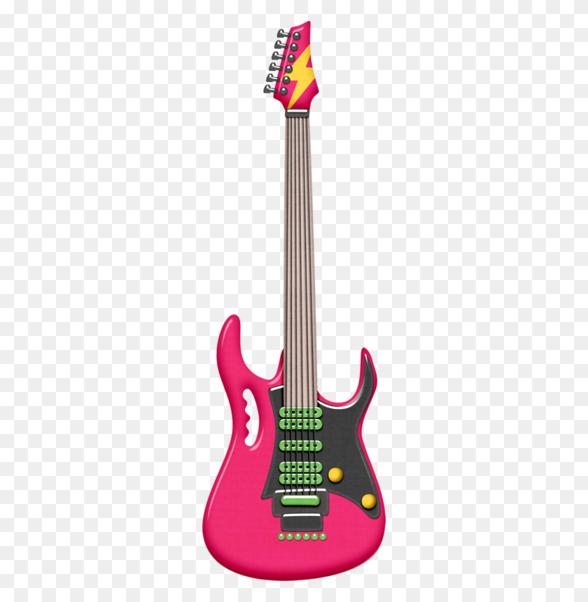 262x800 Guitar Clip Art Music Music - Bass Guitar Clipart
