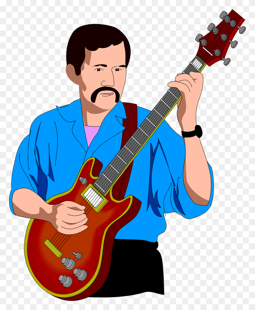 958x1178 Guitar Clipart - Country Music Clipart