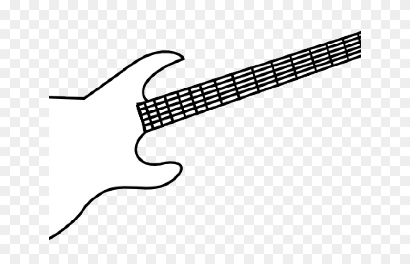 640x480 Guitar Clipart Large - Guitar Clipart Black And White