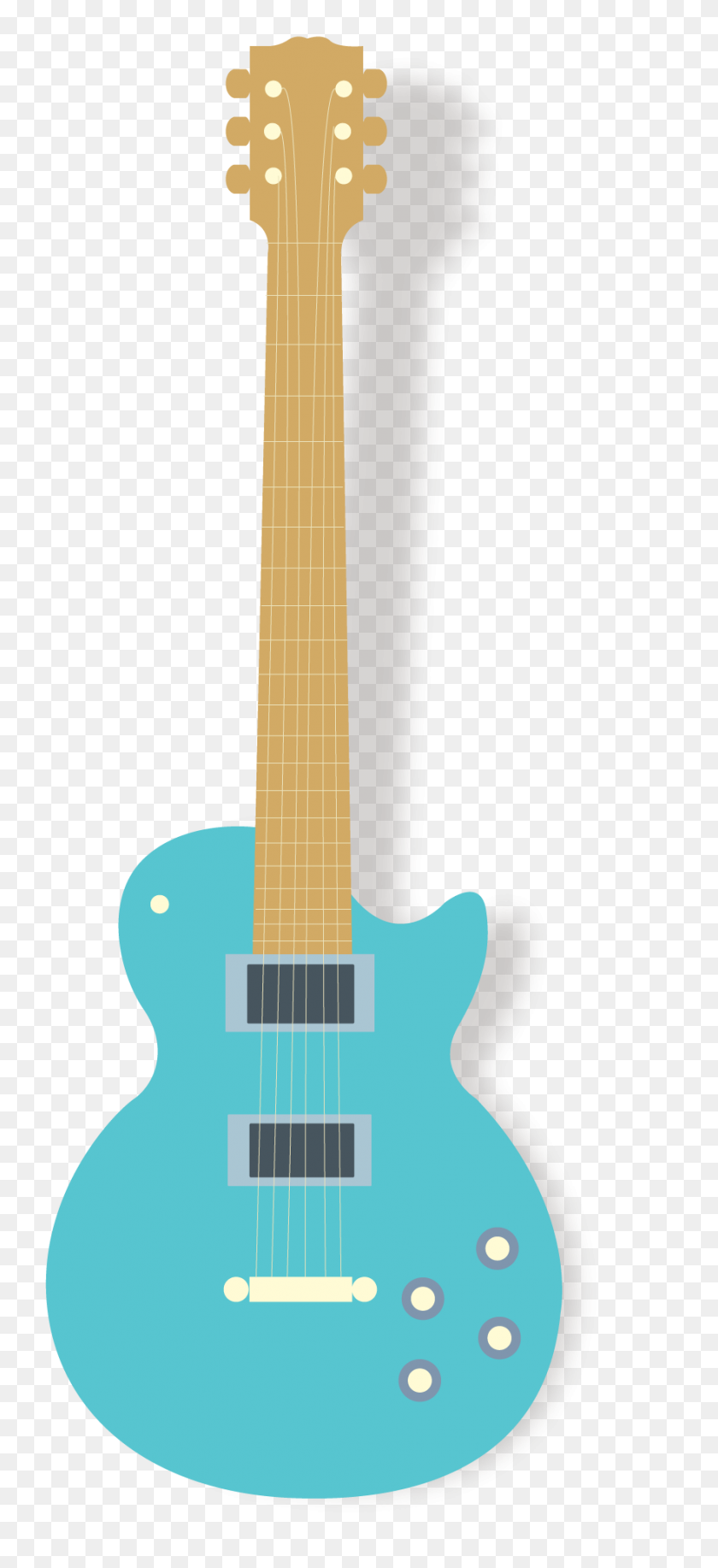 881x2004 Guitar Clipart Teal - Guitar Clip Art Free