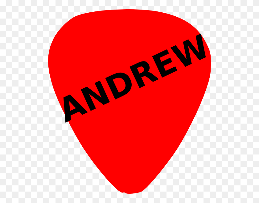 528x597 Púa De Guitarra Para Andrew Clipart - Pick Clipart