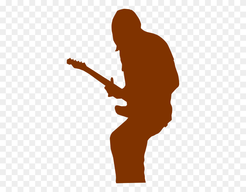 384x598 Guitar Player Clipart Png For Web - Playing Guitar Clipart