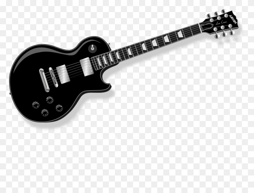 1024x760 Guitarra Negra - Гитара Png