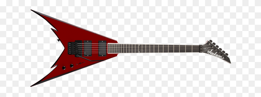 1186x386 Guitarra Phil Demmel Demmelition Red With Black - Guitarra PNG