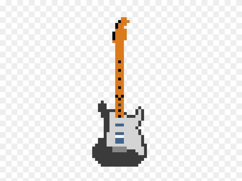 260x570 Guitarra Pixel Art Maker - Гитарра Png