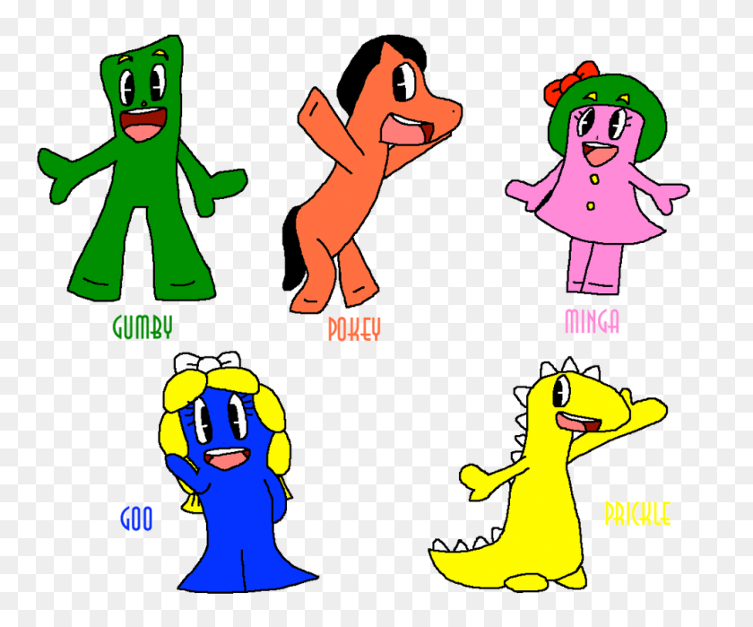 987x809 Gumby And Friends - Friends Tv Show Clipart