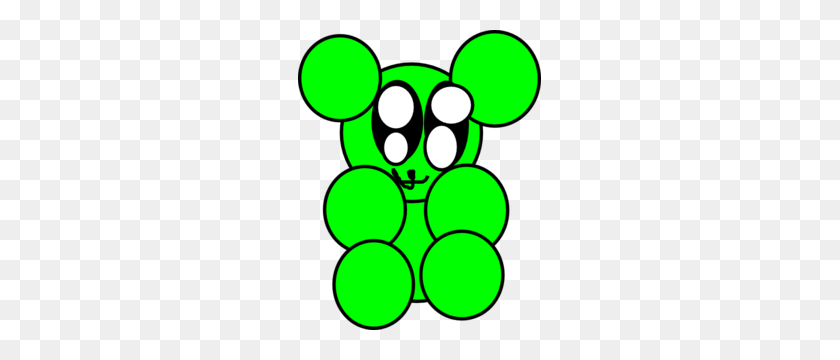 243x300 Gummy Bear Green Pa Clipart - Gummy Bear Clipart
