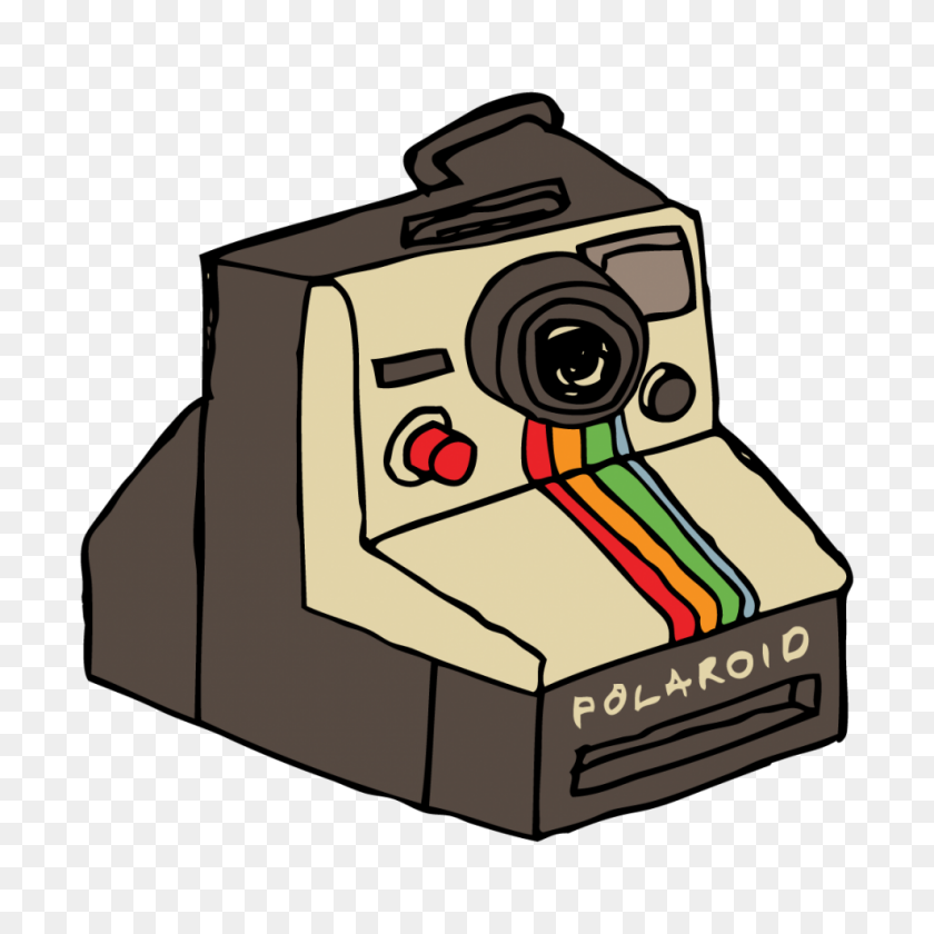 988x988 Gumtoo Designer Temporary Tattoos Polaroid Camera - Polaroid Camera Clipart