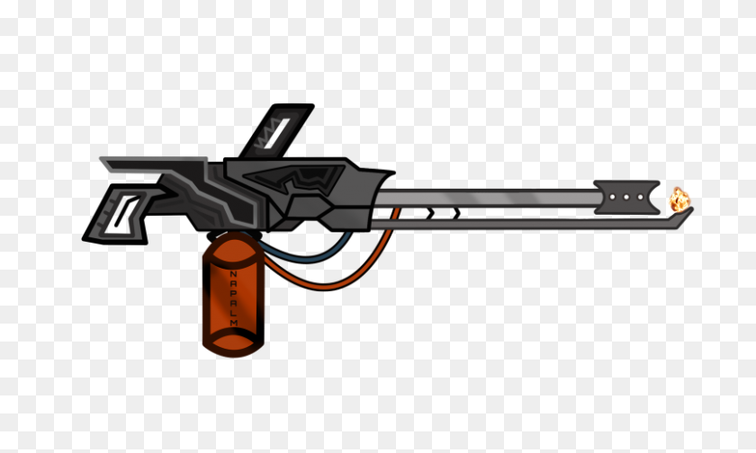 805x459 Gun Art Fan Artwork - Assault Rifle Clipart