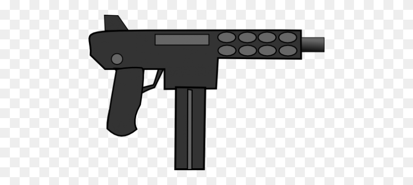 480x316 Gun Clip Art - Pistol Clipart Black And White
