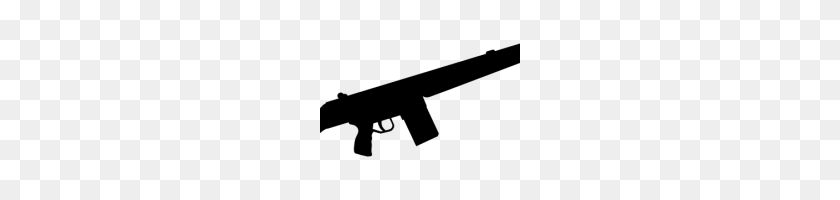 200x140 Пистолет Клипарт Бесплатный Автоматический Пистолет Силуэт Картинки Бесплатный Вектор - Пистолет Клипарт Png