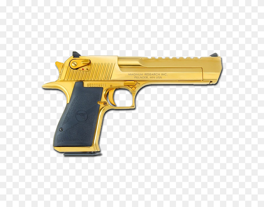 600x600 Gun Deagle Golden Deserteagle Gold Pistol Weapon - Deagle PNG