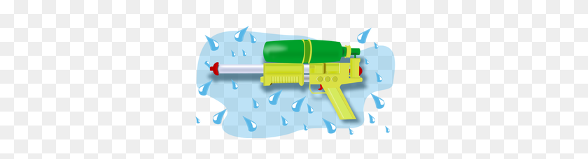 300x168 Gun Free Clipart - Water Gun Clipart