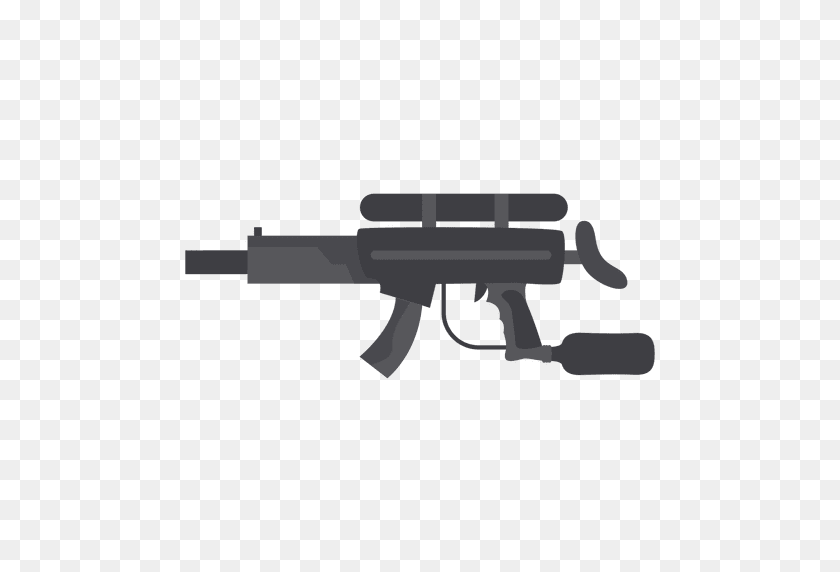 512x512 Gun Gray Silhouette - Gun PNG Transparent