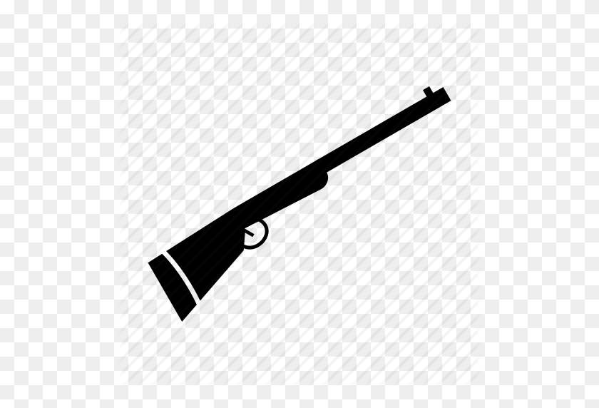 512x512 Pistola, Caza, Rifle, Escopeta, Icono De Arma - Escopeta Png