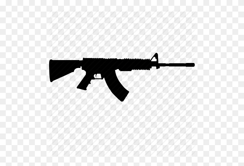 512x512 Пистолет, Военный, Значок Оружия - Ак 47 Png