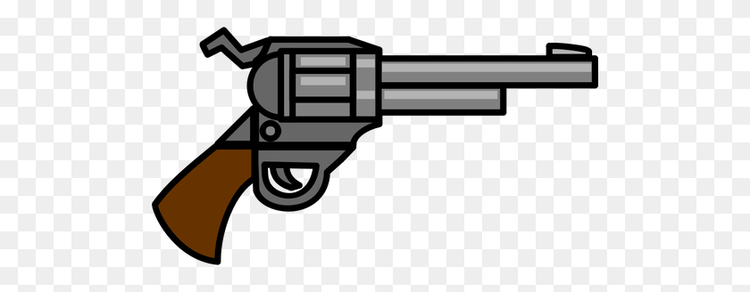 500x268 Gun Outline - Smoking Gun Clipart