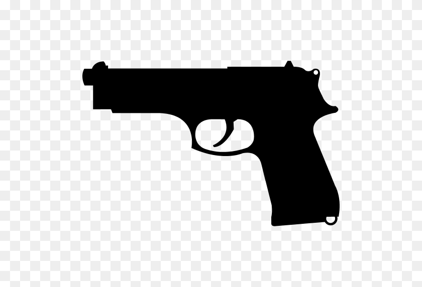 512x512 Пистолет, Пистолет, Значок Оружия - Пистолет Png